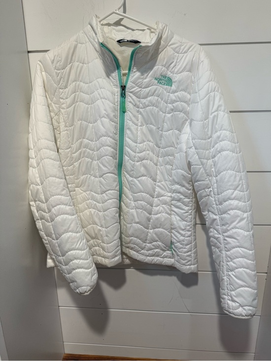 The North Face Jackets & Blazers - The North Face White Jacket with Mint Logo